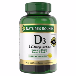 Nature's Bounty Vitamin D3 125 mcg (5000 IU) - Imagem 1
