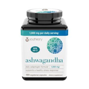 Youtheory Ashwagandha 1000 mg - Imagem 1