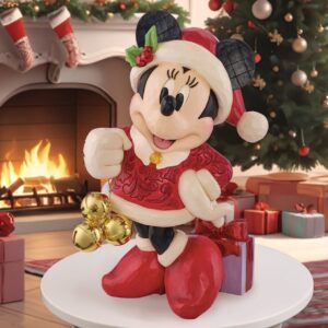 Disney Holiday Mickey with Bell Statue by Jim Shore - Imagem 1