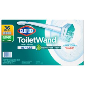 Clorox ToiletWand Rainforest Rush 36 Refills + 1 Wand - Imagem 1