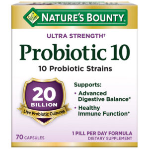 Nature's Bounty Ultra Strength Probiotic 10 - Imagem 1